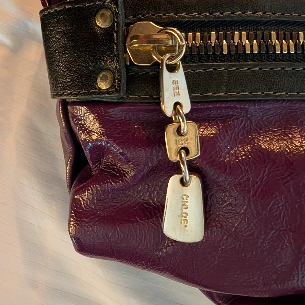 See By Chloé Day Tripper Purple Leather Satchel
